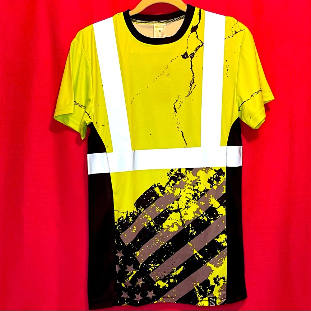 NWT SS 360° SAFETY SHIRTZ AMERICAN GRIT TEE SIZE S